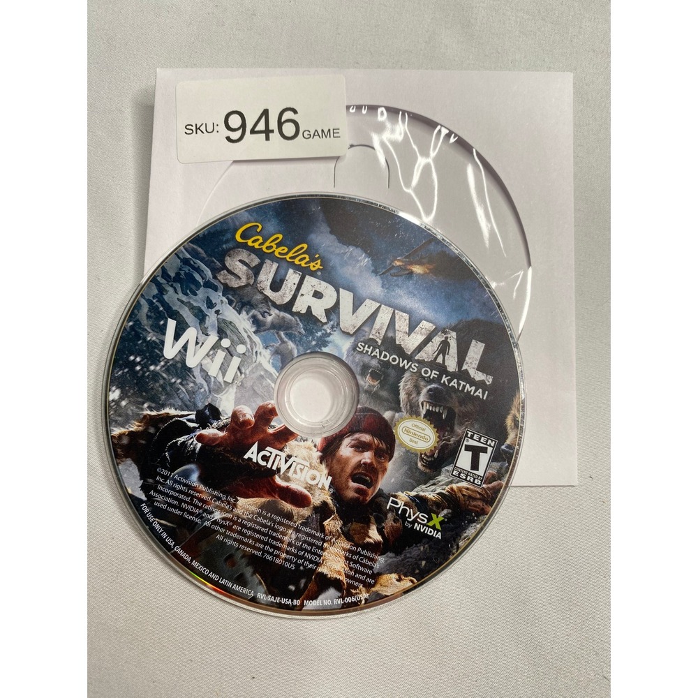 Cabelas Survival Shadows of Katmai Nintendo Wii